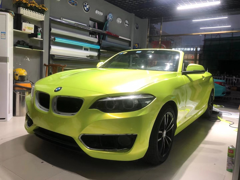 PVC/PET/TPU Lemon Yellow Paint Protection Film