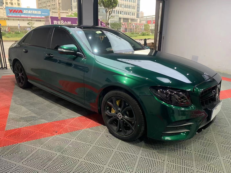 Shine & Luster Agate Green Transparent Car Wrapping